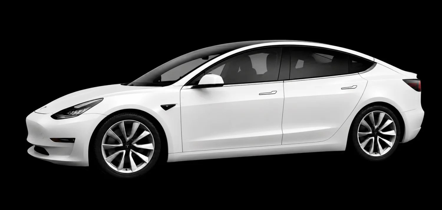 Tesla painted exterior, the finish you see from the outside